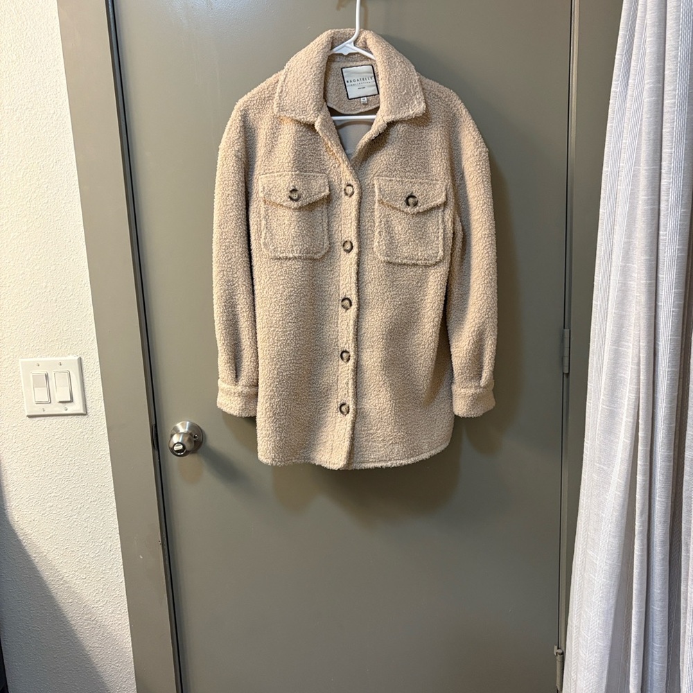 Bagatelle Cream Teddy Jacket